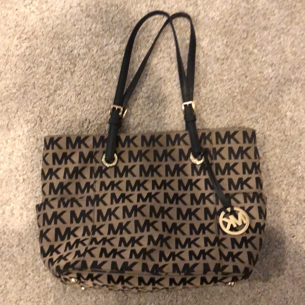 Michael Kors tan and black